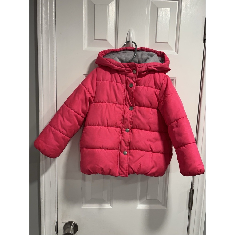 Carter's Girls 4T Month Pink Winter Puffer Jacket
